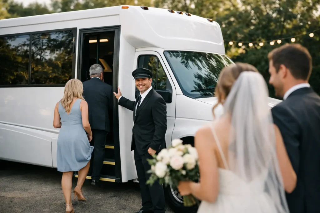 How to Book a Wedding Shuttle Guests Can Rely On