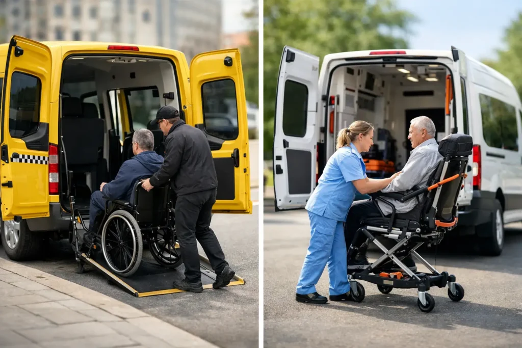Wheelchair Taxi Versus Medical Transport